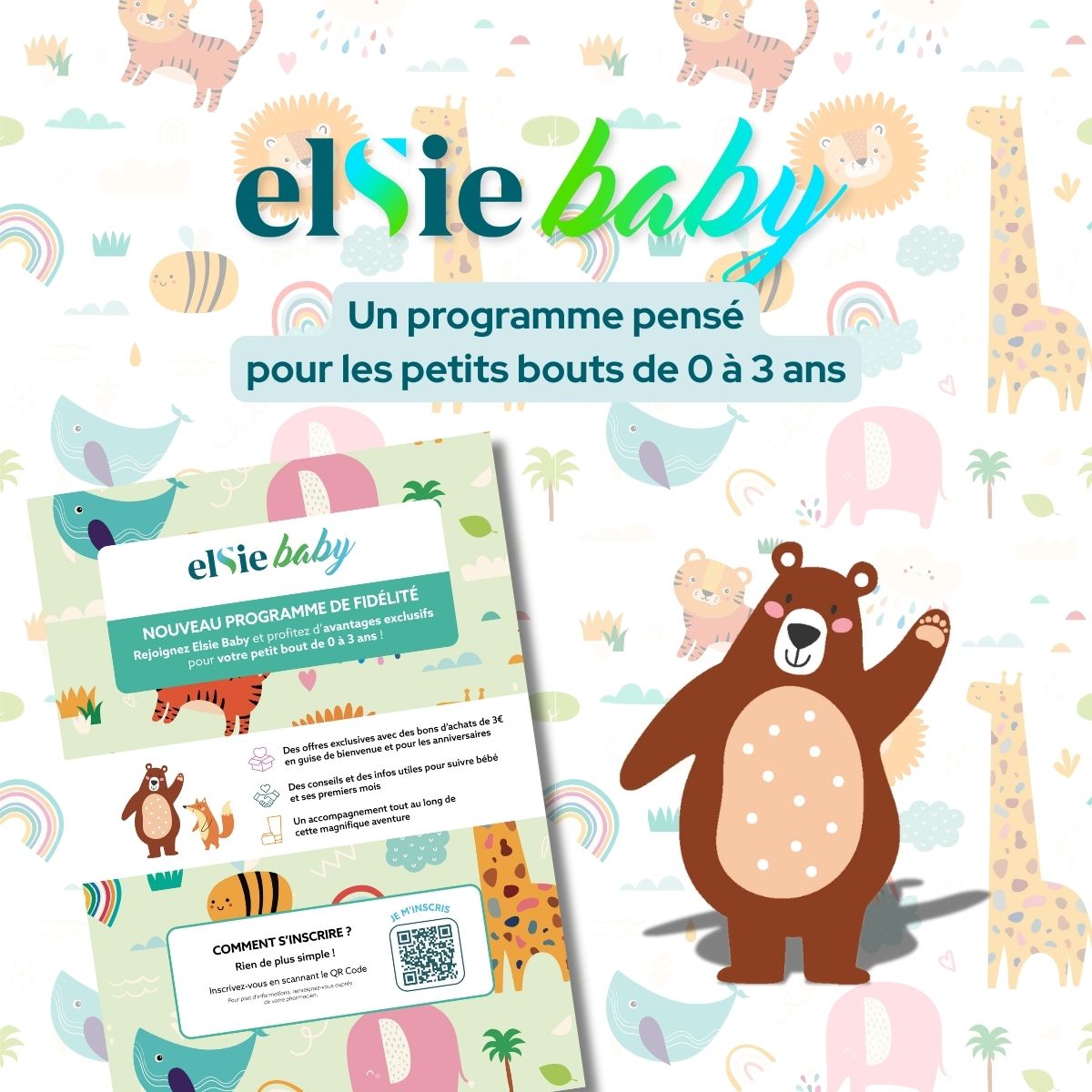 Un programme de fidélité pour les petits bouts de 0 à 3 ans dans votre pharmacie ELSIE SANTÉ